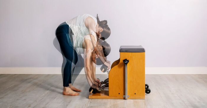 Chair Hamstring Stretch 1 Pilates Fascia Biotensegrity
