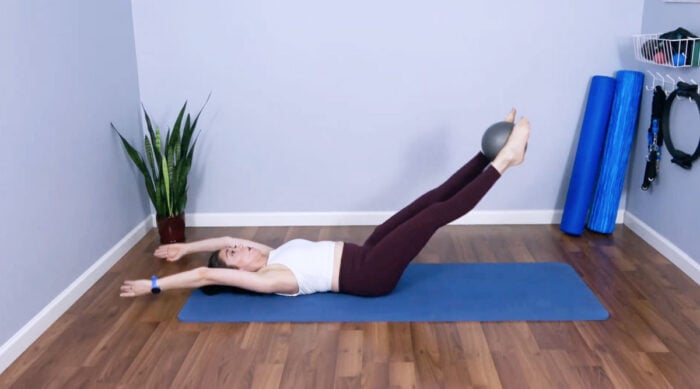 Pilates Double Leg Stretch core workout